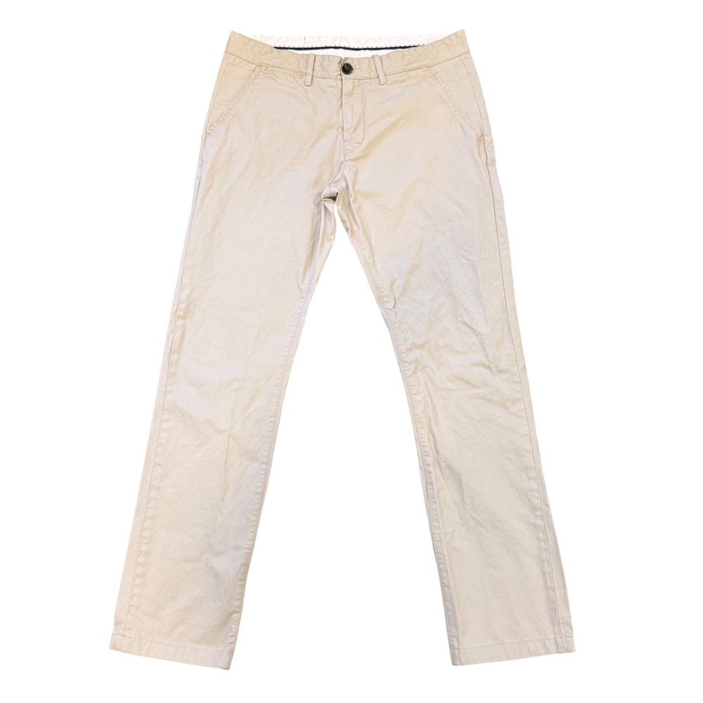 Peak Performance Maxwell CH Beige Khaki Cotton Chino Trousers Mens 34x34